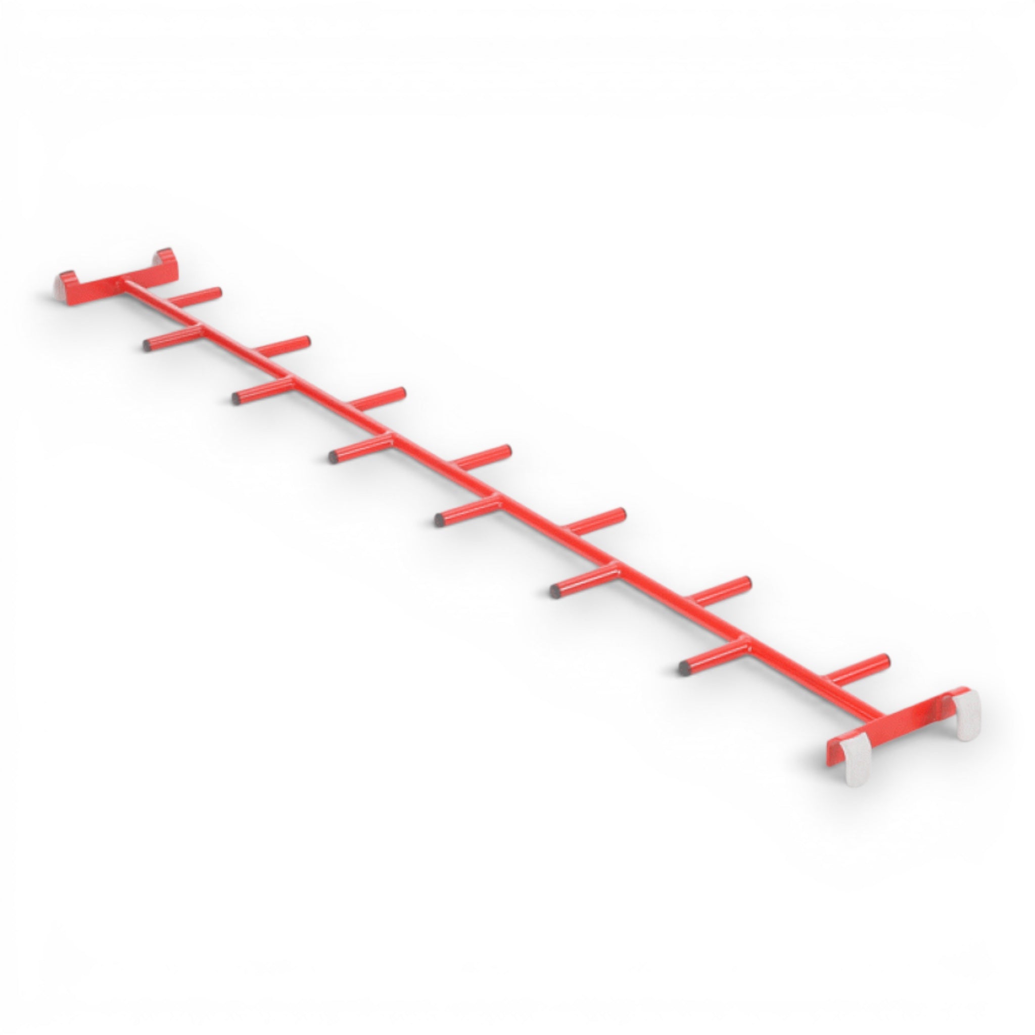 UK Gym Pits red agility linking cat ladder for children's gymnastics training with hooks at both ends