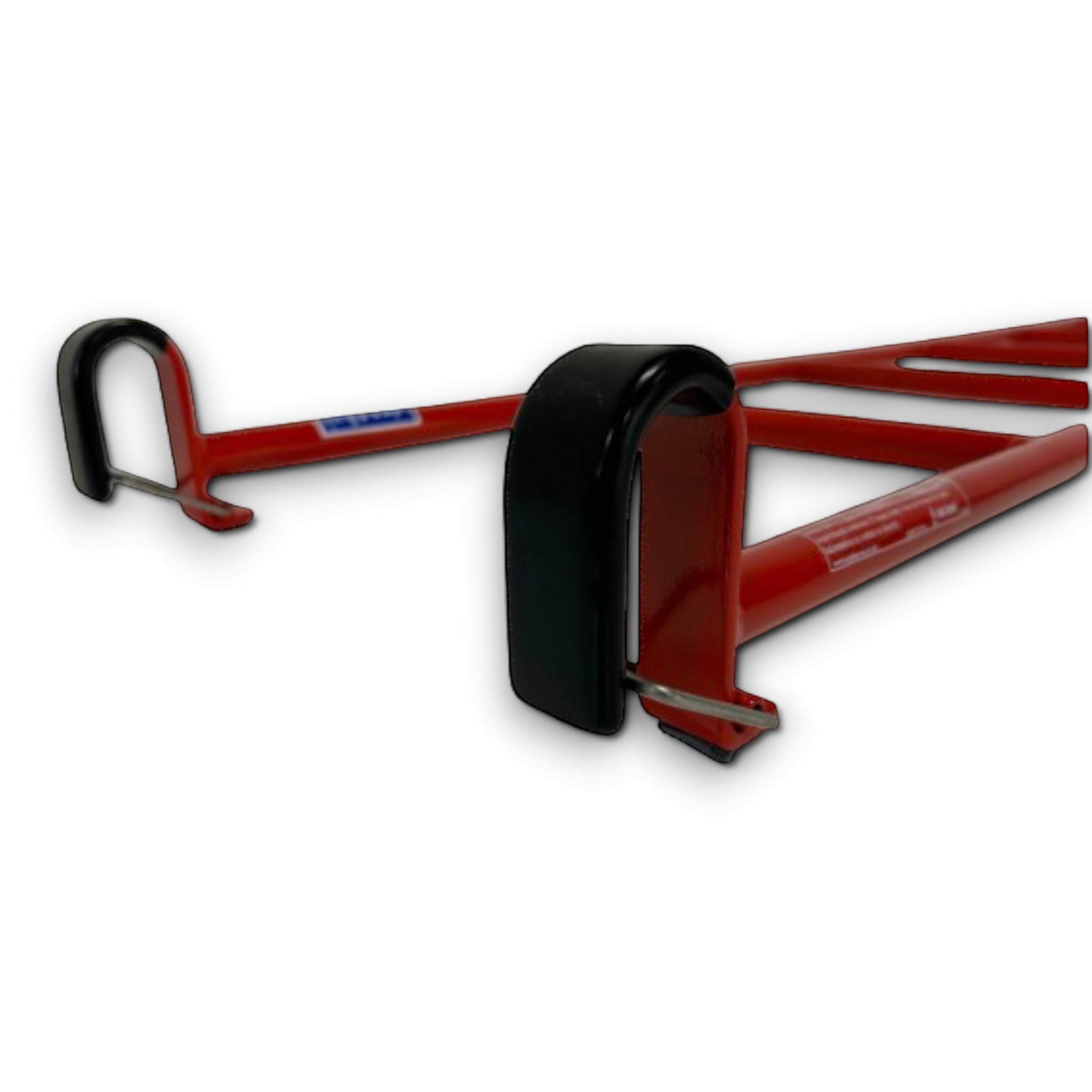 UK Gym Pits red powder coated metal agility linking ladder with safety clips for gym equipment attachment