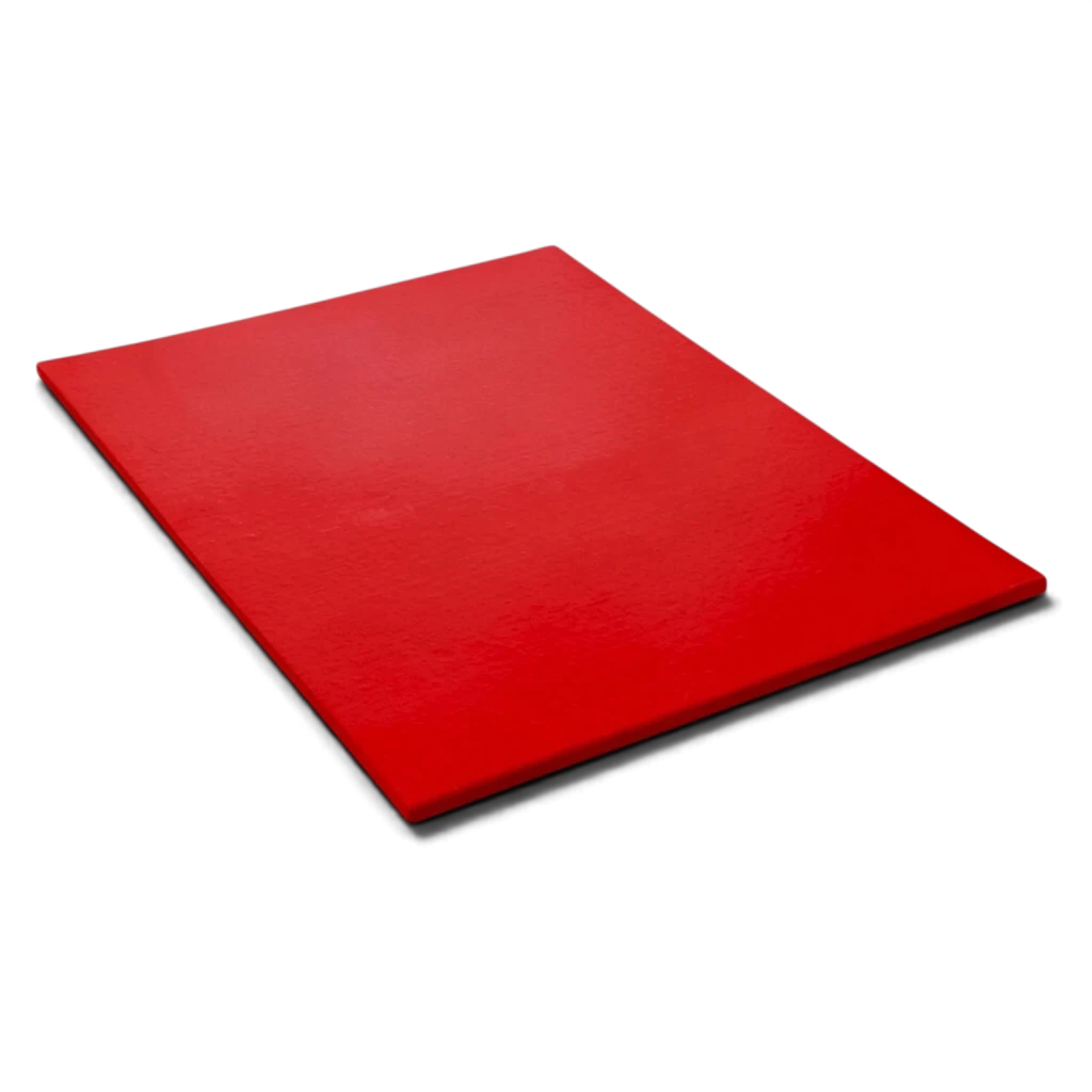 UK Gym Pits red medium-weight agility mat with durable PVC cover for gymnastics and tumbling practice.
