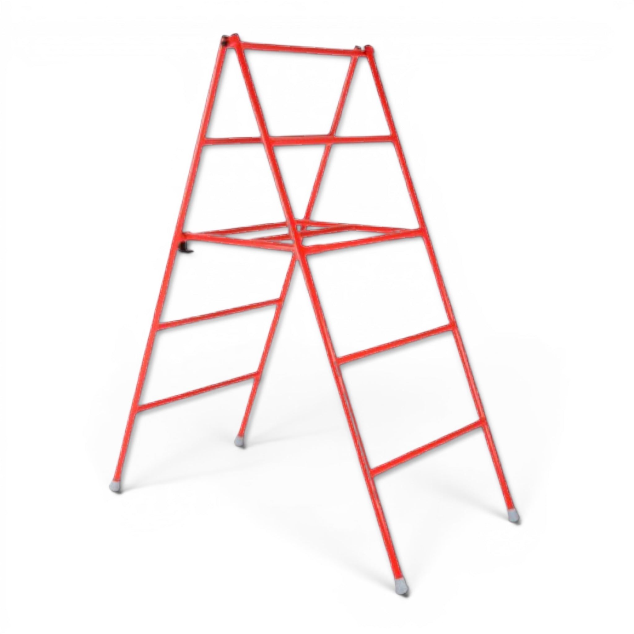 UK Gym Pits red activ agility trestle for school gymnastics training with a sturdy metal frame