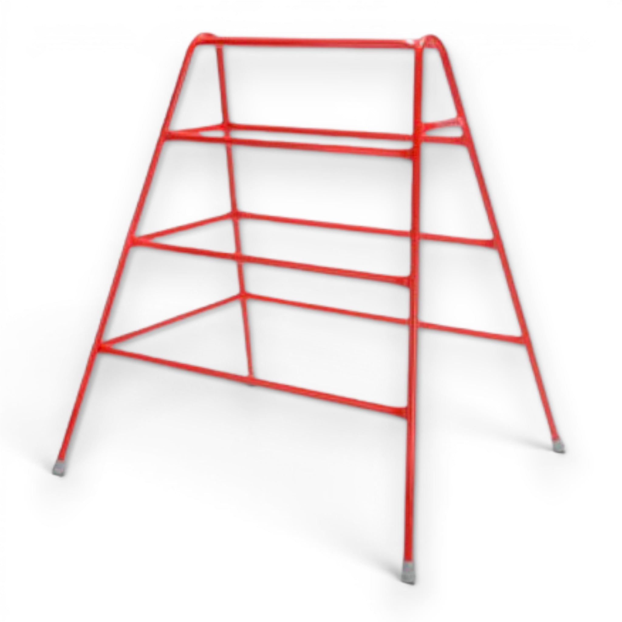 UK Gym Pits red tubular steel activ agility trestle for children's gymnastics training with anti-slip feet
