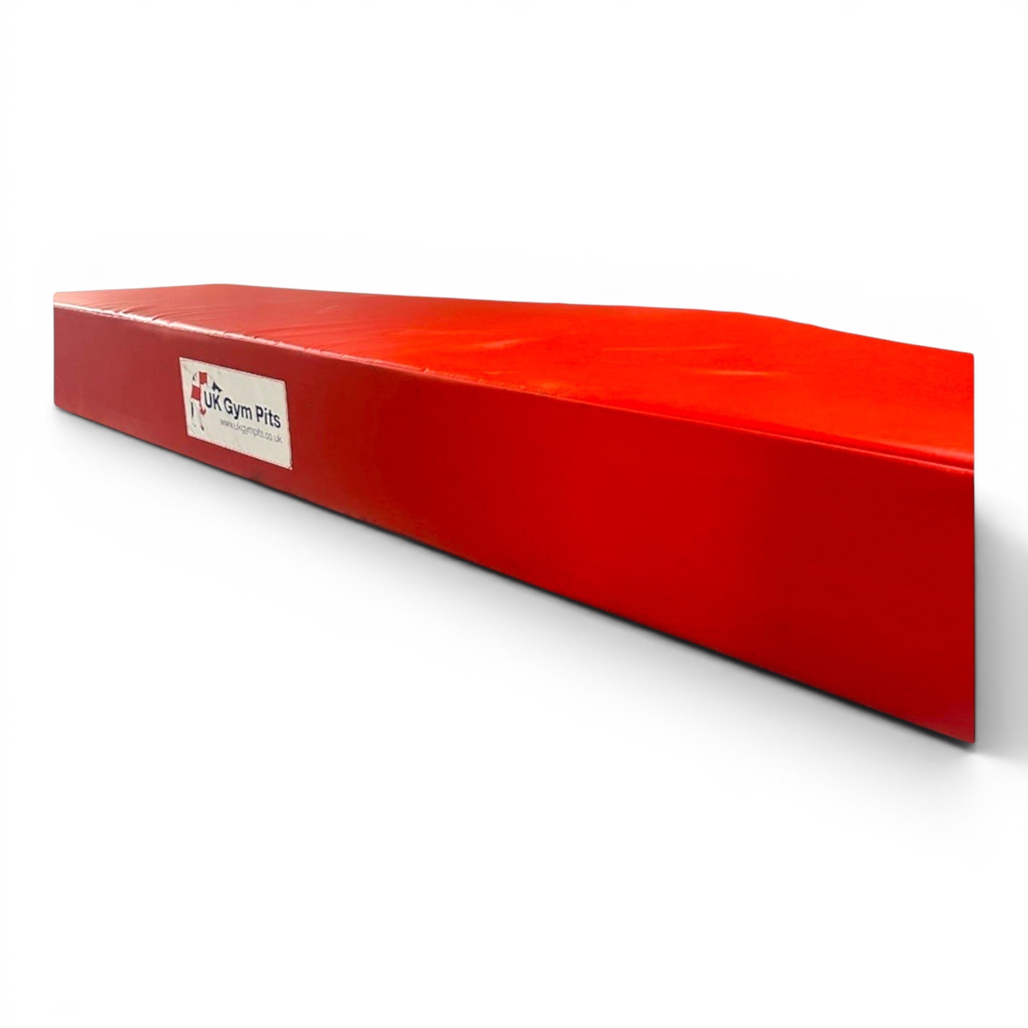 UK Gym Pits red crash mat for gymnastics and martial arts with anti-slip base and shock-absorbing foam