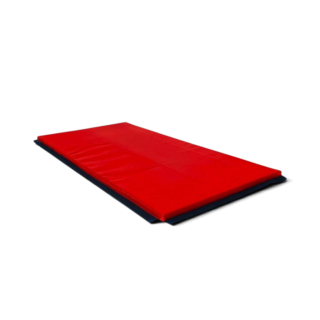 UK Gym Pits red heavy duty fitness mat with reinforced anti-slip base for gymnastics and martial arts floor exercises