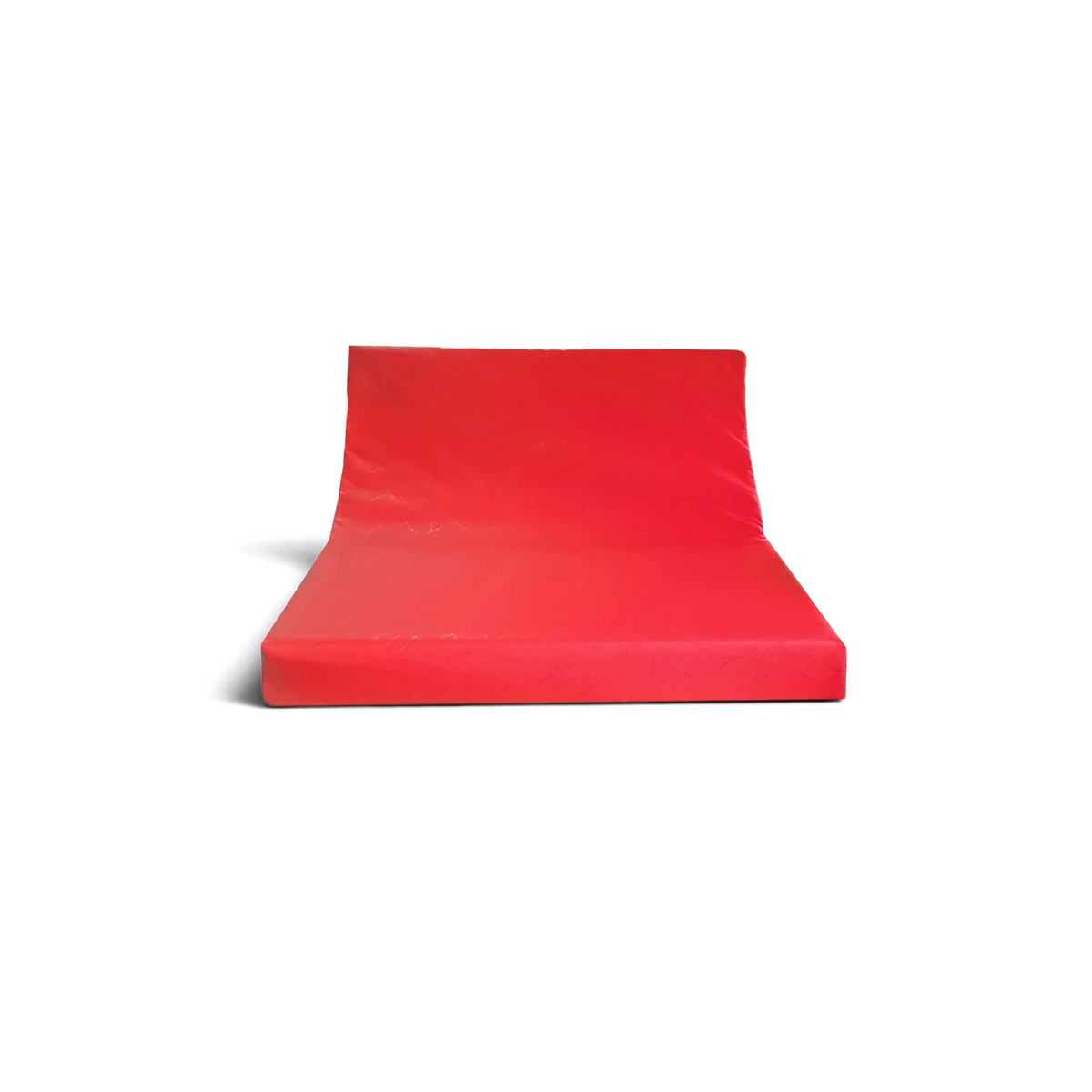 UK Gym Pits red wedge-shaped foam handspring trainer for gymnastics practice with durable PVC cover