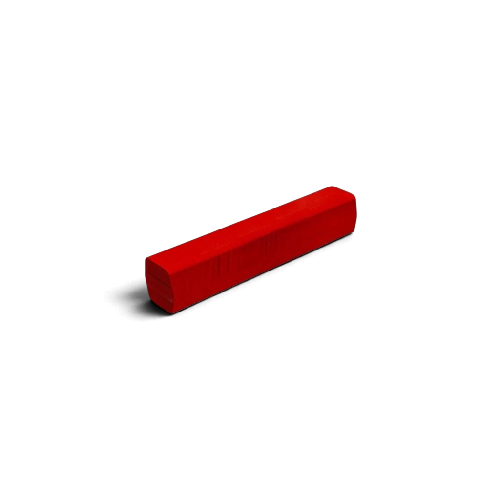 UK Gym Pits red folding gymnastics floor beam made of high density PE foam with a durable PVC cover
