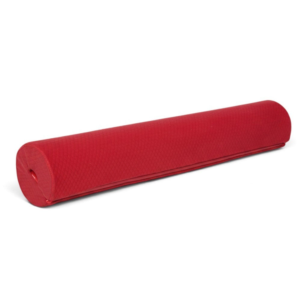 UK Gym Pits red foam bar safety pad for gymnastics equipment with a durable jersey fabric cover