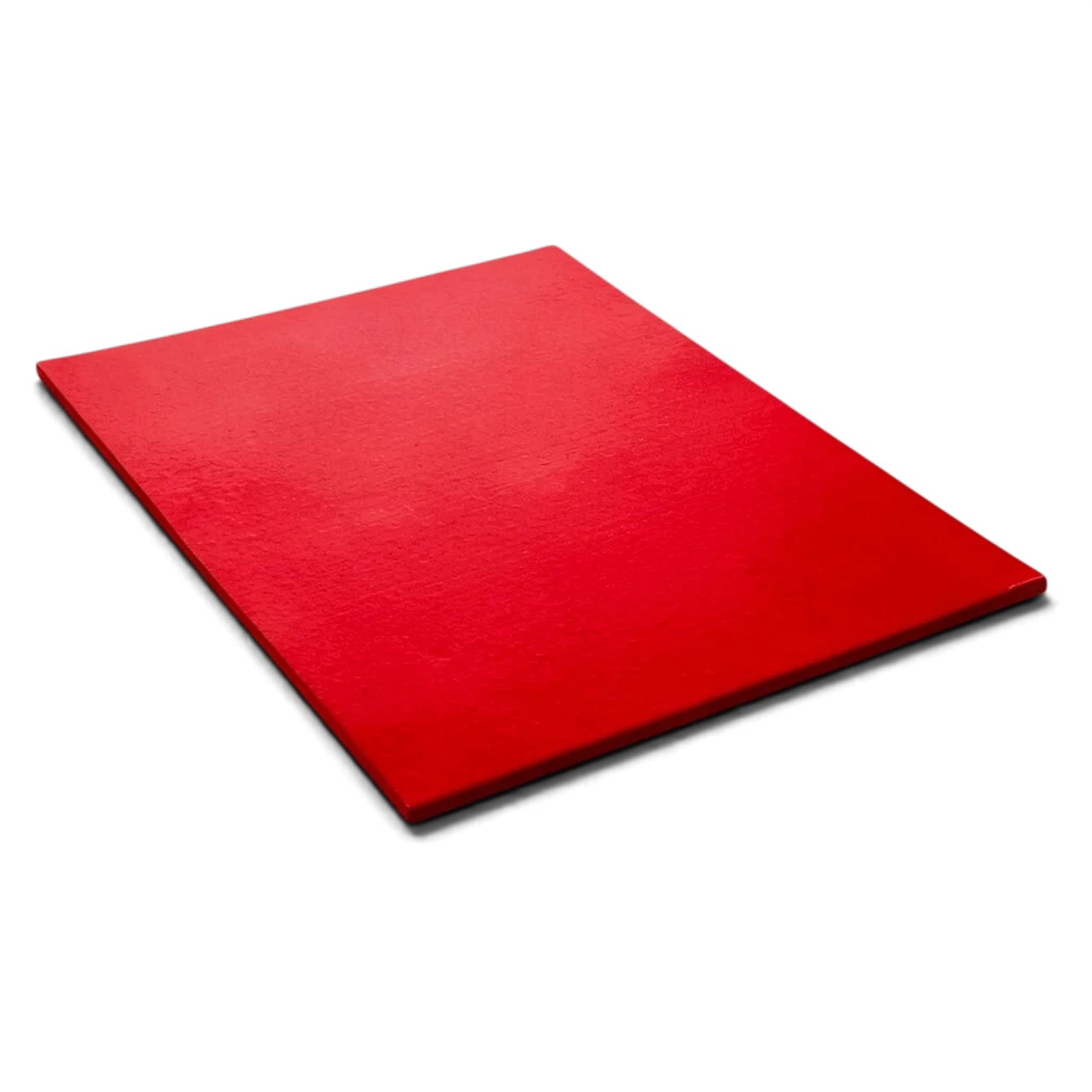 UK Gym Pits red medium-weight gymnastics mat with durable PVC cover and anti-slip base for school sports activities