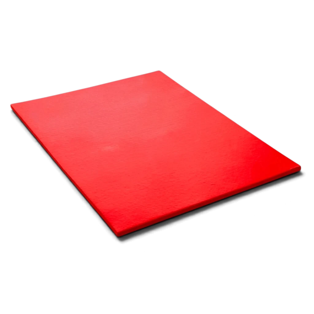 UK Gym Pits red lightweight linking gymnastics mat with durable PVC surface and anti-slip base for sports training.