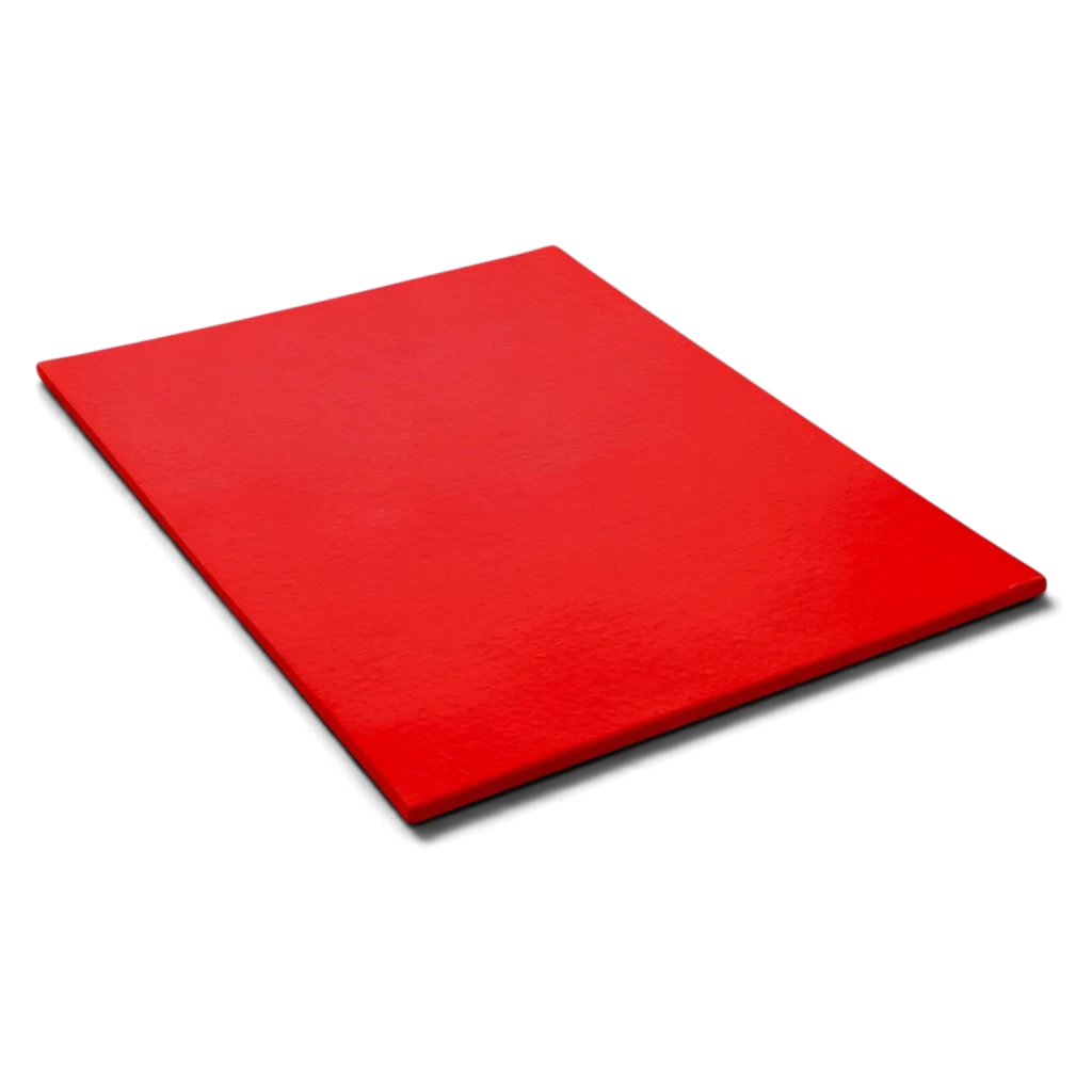 UK Gym Pits red lightweight stretch mat with durable PVC cover and chipfoam core for gymnastics and floor exercises.