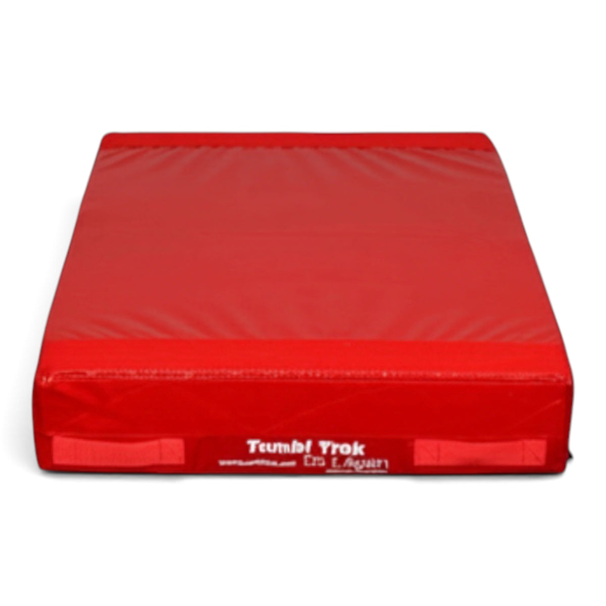 UK Gym Pits red vinyl vault base block for T-Trainer gymnastics training station with carry handles