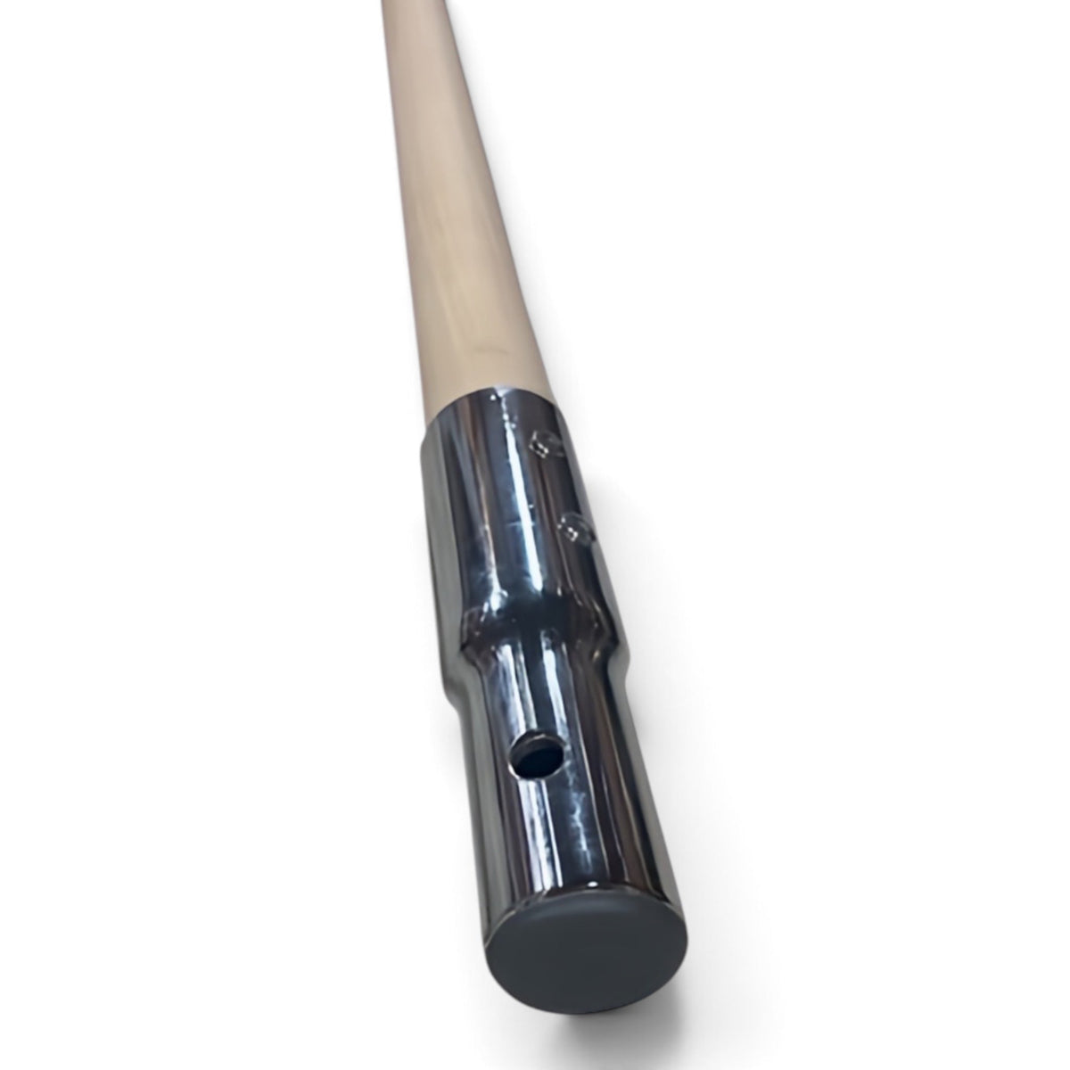 UK Gym Pits replacement wooden gymnastics bar with a reinforced steel end fitting for a mini high bar.