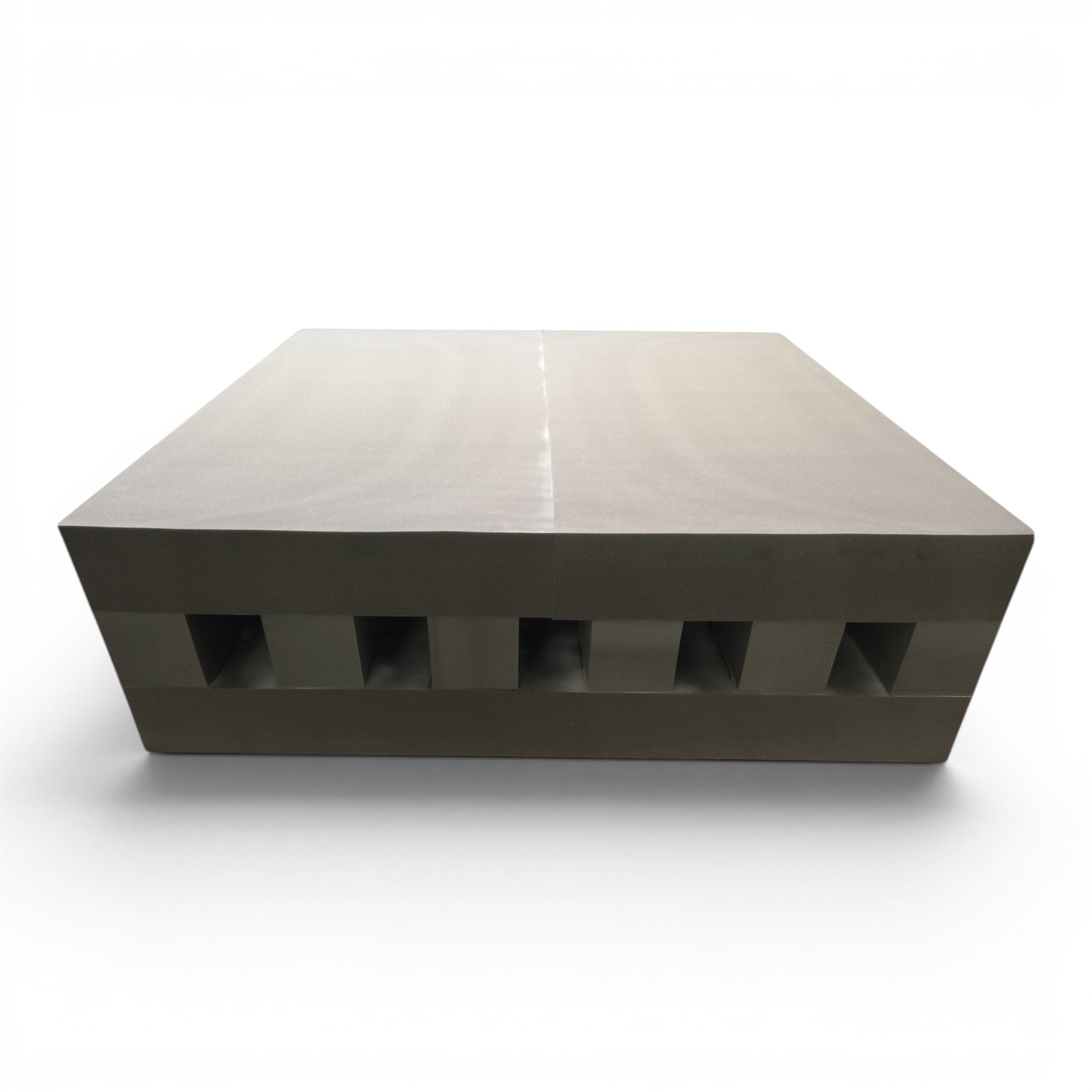 UK Gym Pits Resi Foam landing pit with a castellated shock-absorbing core for safe gymnastics and parkour landings.