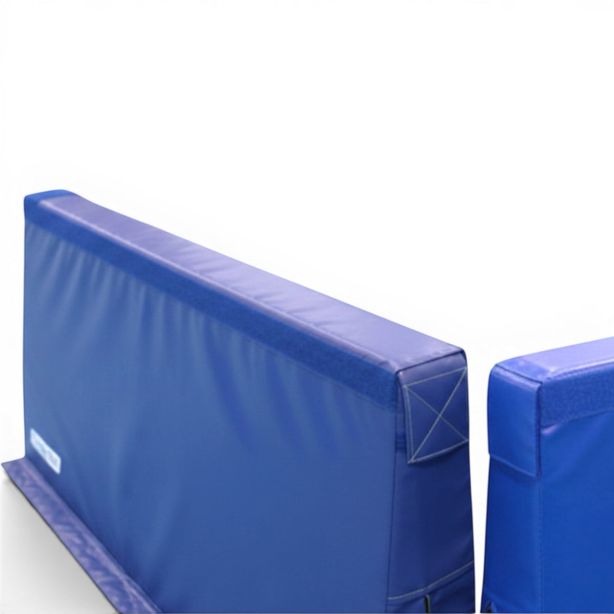 UK Gym Pits royal blue foam divider wall with velcro base for gym floor station separation and safety