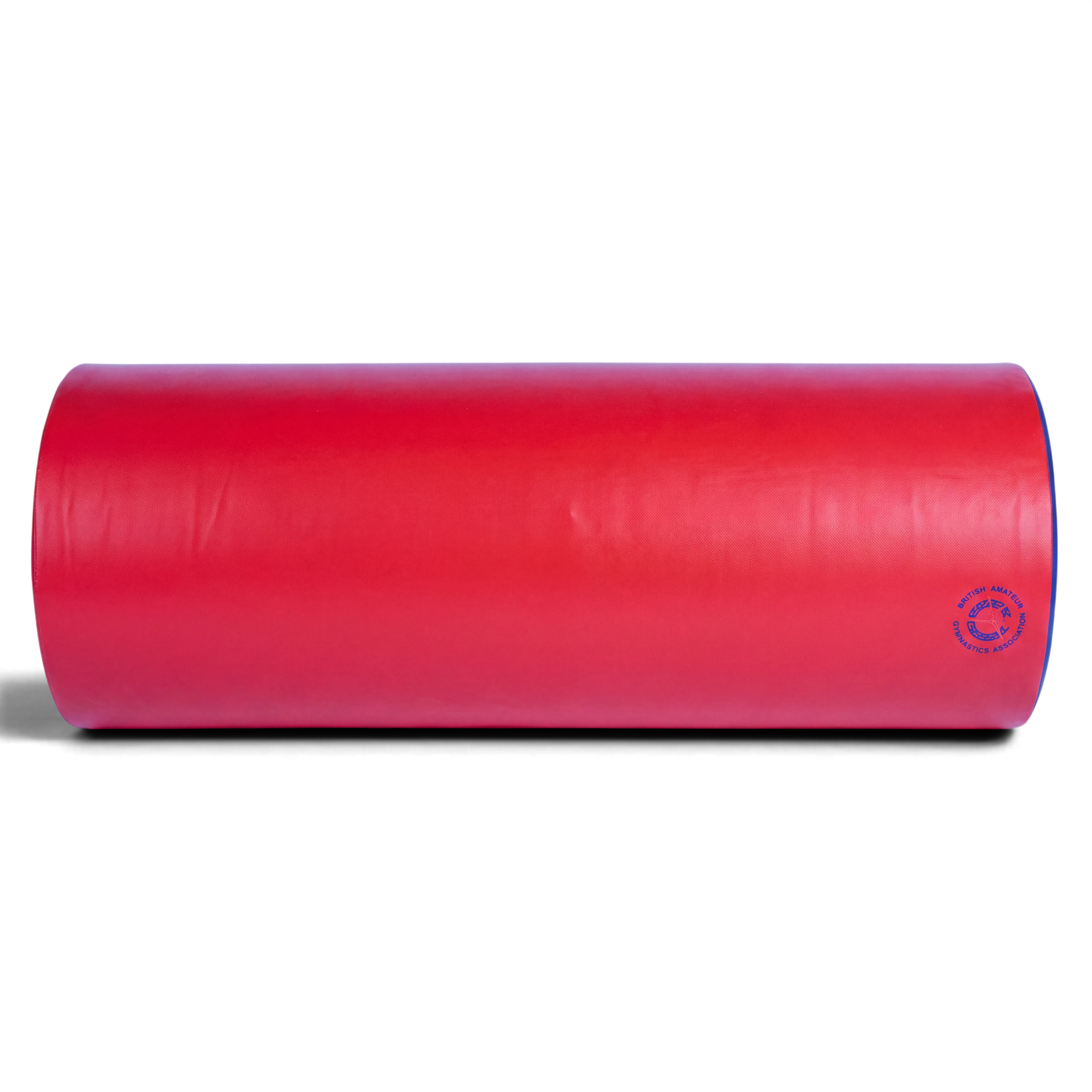 UK Gym Pits Jump for Joy soft play rod in red vinyl with blue ends for gymnastics and motor skill development