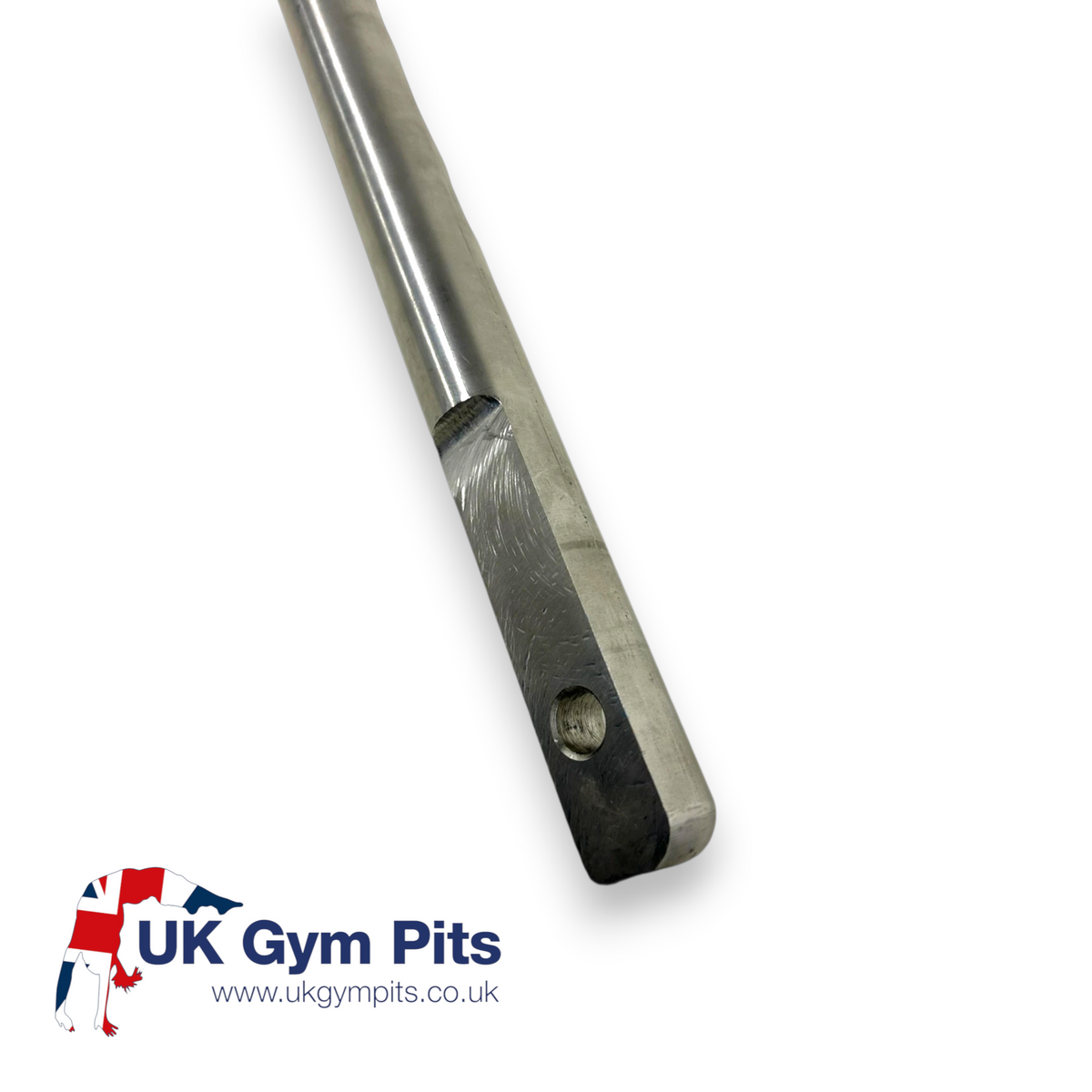 UK Gym Pits replacement stainless steel high bar handrail with mounting hole for gymnastics equipment
