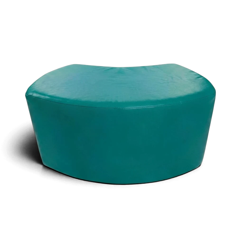 UK Gym Pits teal modular snake seating section made from easy-clean phthalate-free PVC for children's soft play