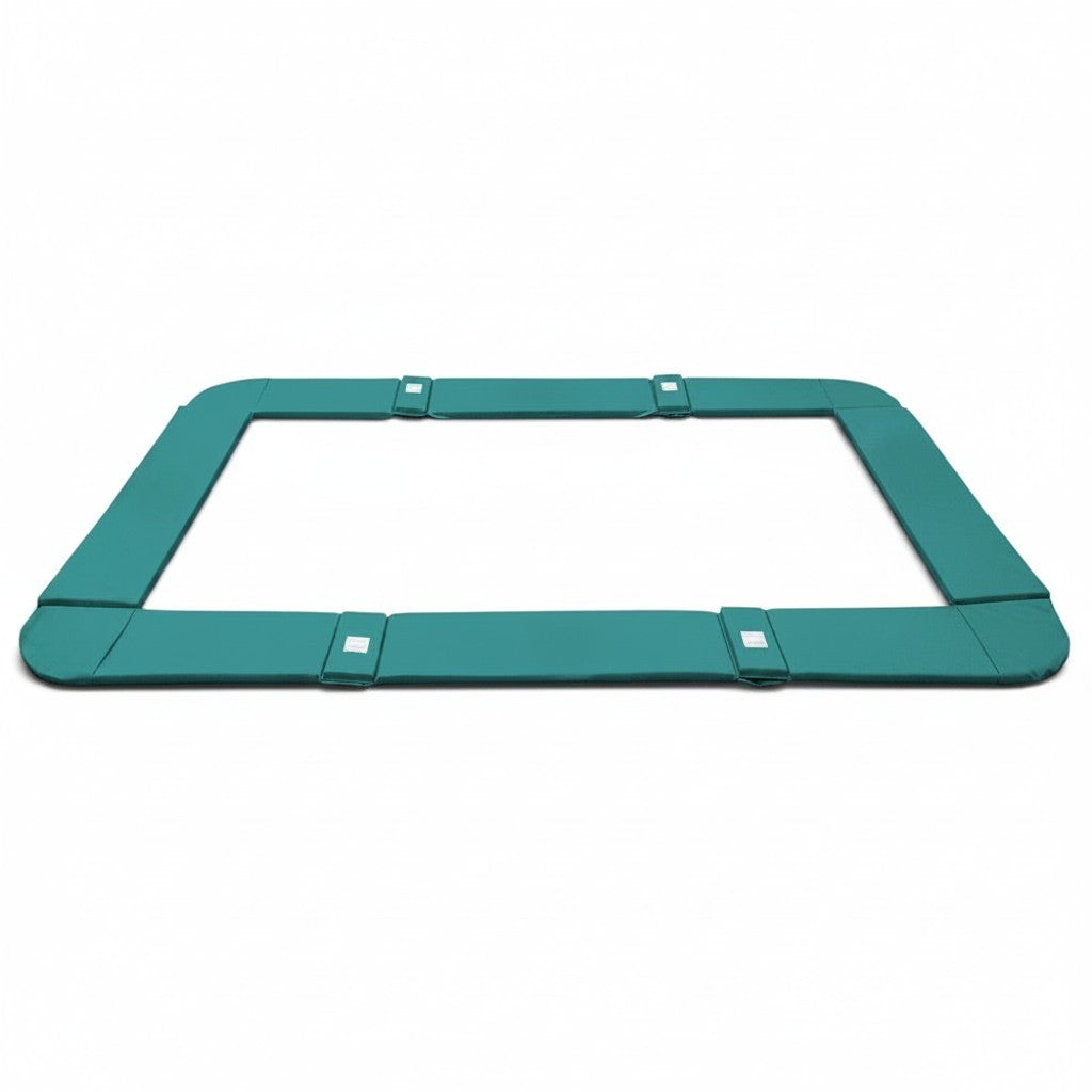 UK Gym Pits teal PVC trampoline frame pads with velcro straps for GM and GMEX models
