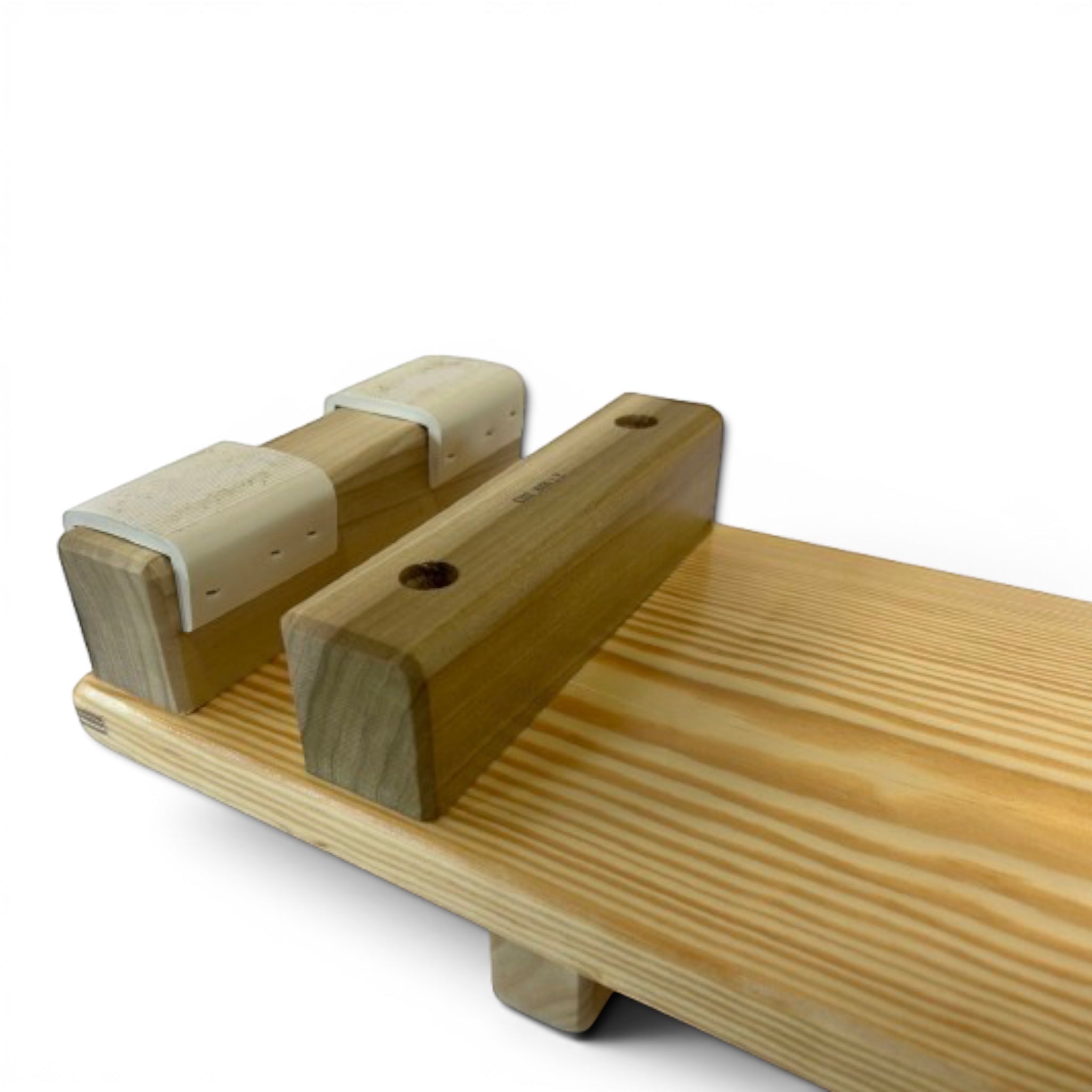 UK Gym Pits natural timber agility linking storm plank with anti-slip rubber feet for school gymnastics equipment