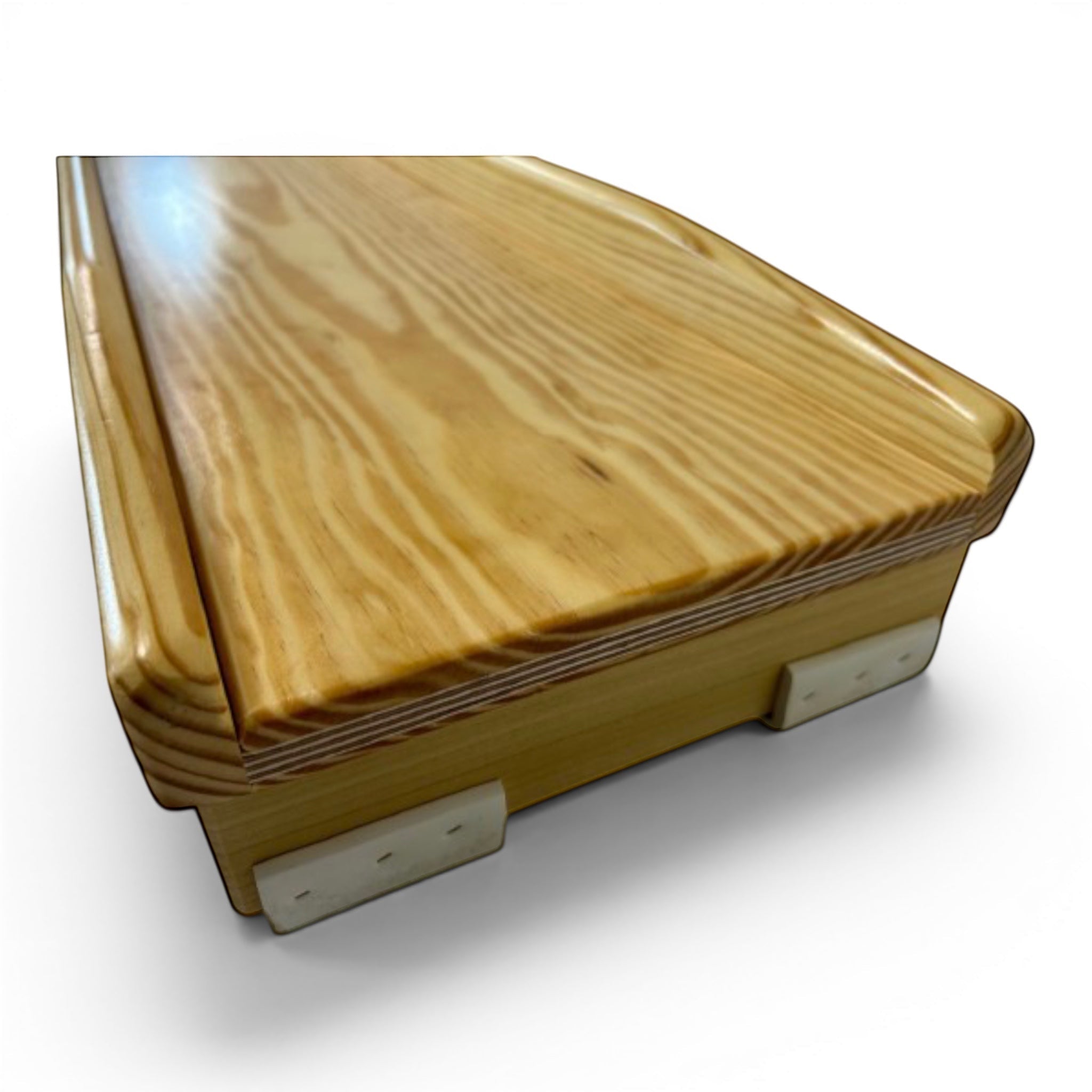 UK Gym Pits natural timber agility linking slide with side rails and anti-slip rubber feet for school gym equipment
