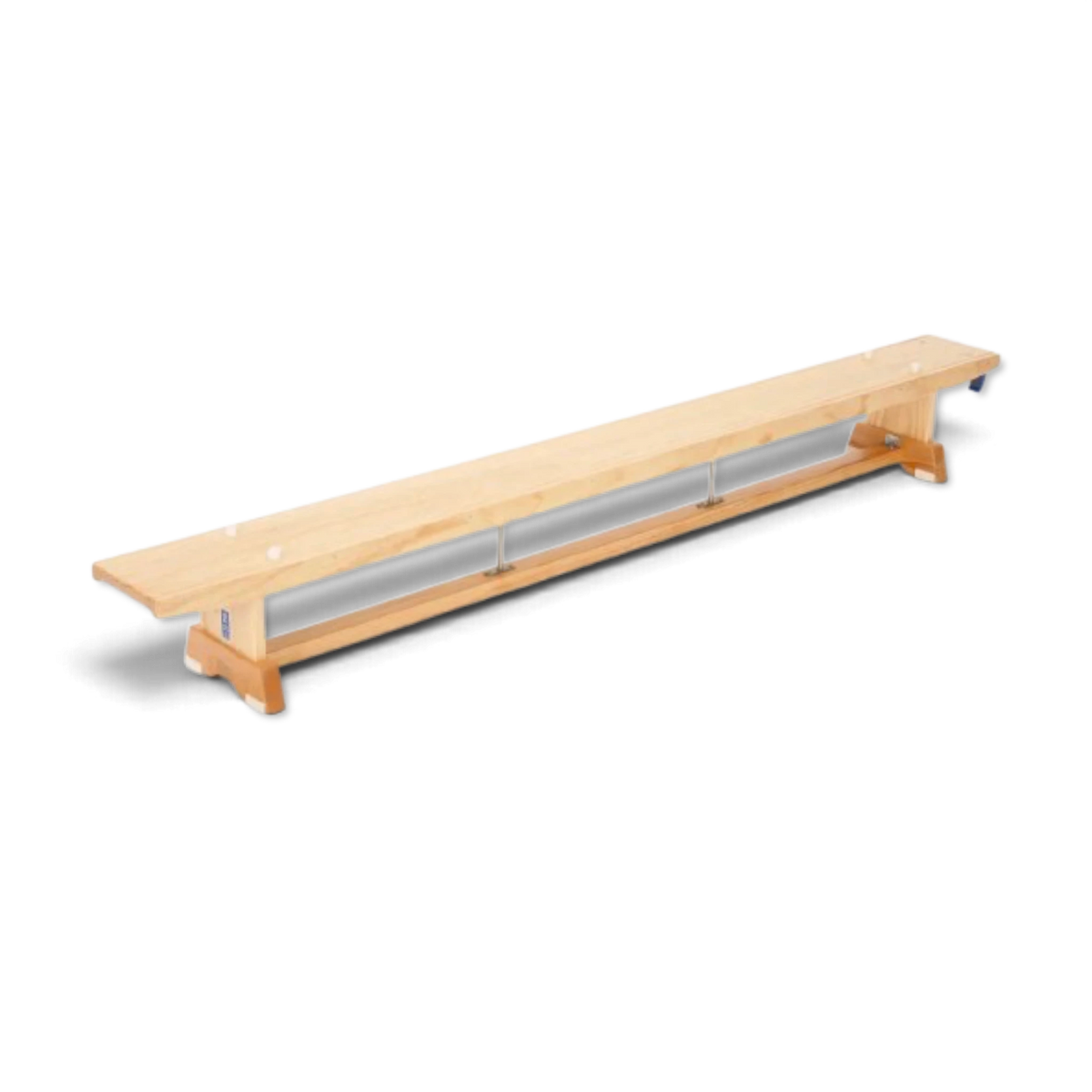 UK Gym Pits traditional wooden balance bench made from kiln-dried pine with a clear varnish finish and anti-slip feet.