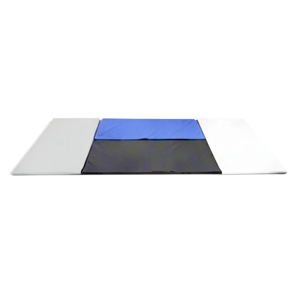 UK Gym Pits set of four multi-coloured tumbling play mats with anti-slip base and Velcro connectors for floor exercise