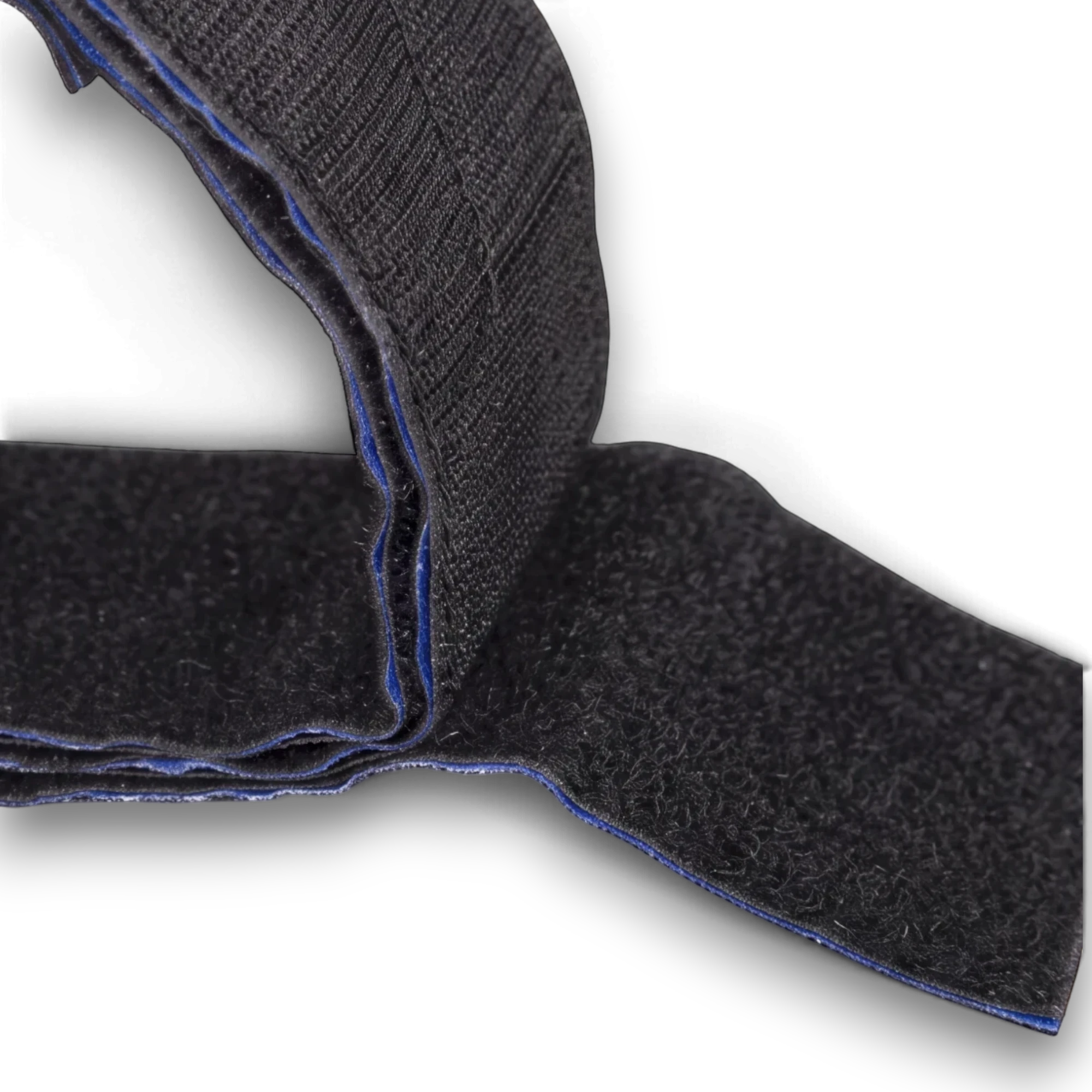 UK Gym Pits two-sided black velcro strap for connecting pit pillows with hook and loop fasteners