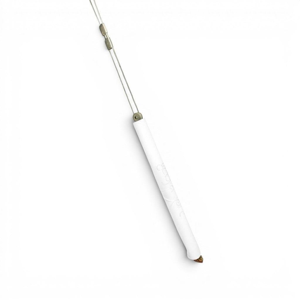 UK Gym Pits white PVC vinyl chain safety padding with high-density foam core for gymnastics equipment cabling