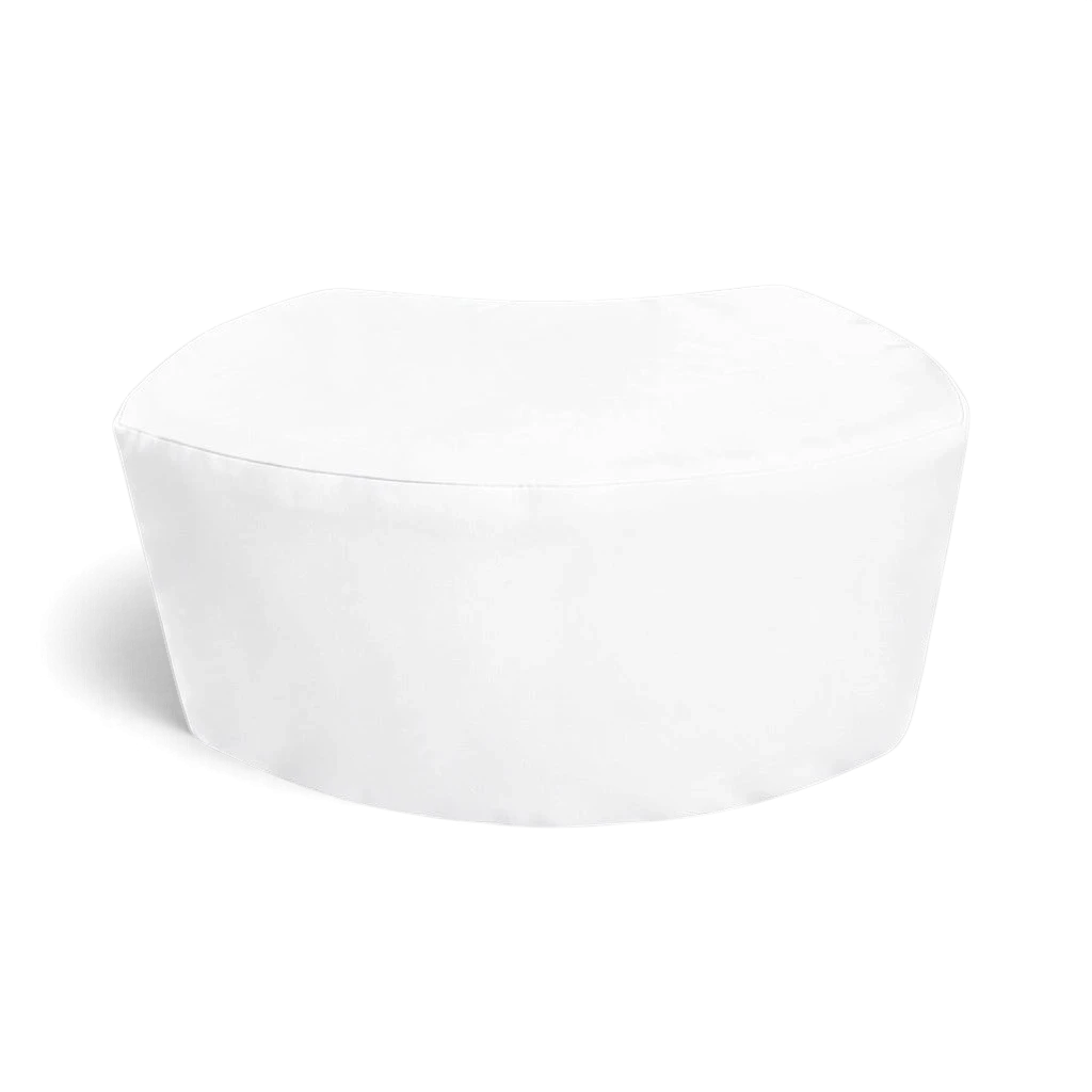 UK Gym Pits white modular soft play seating section made from durable PVC foam for children's play areas
