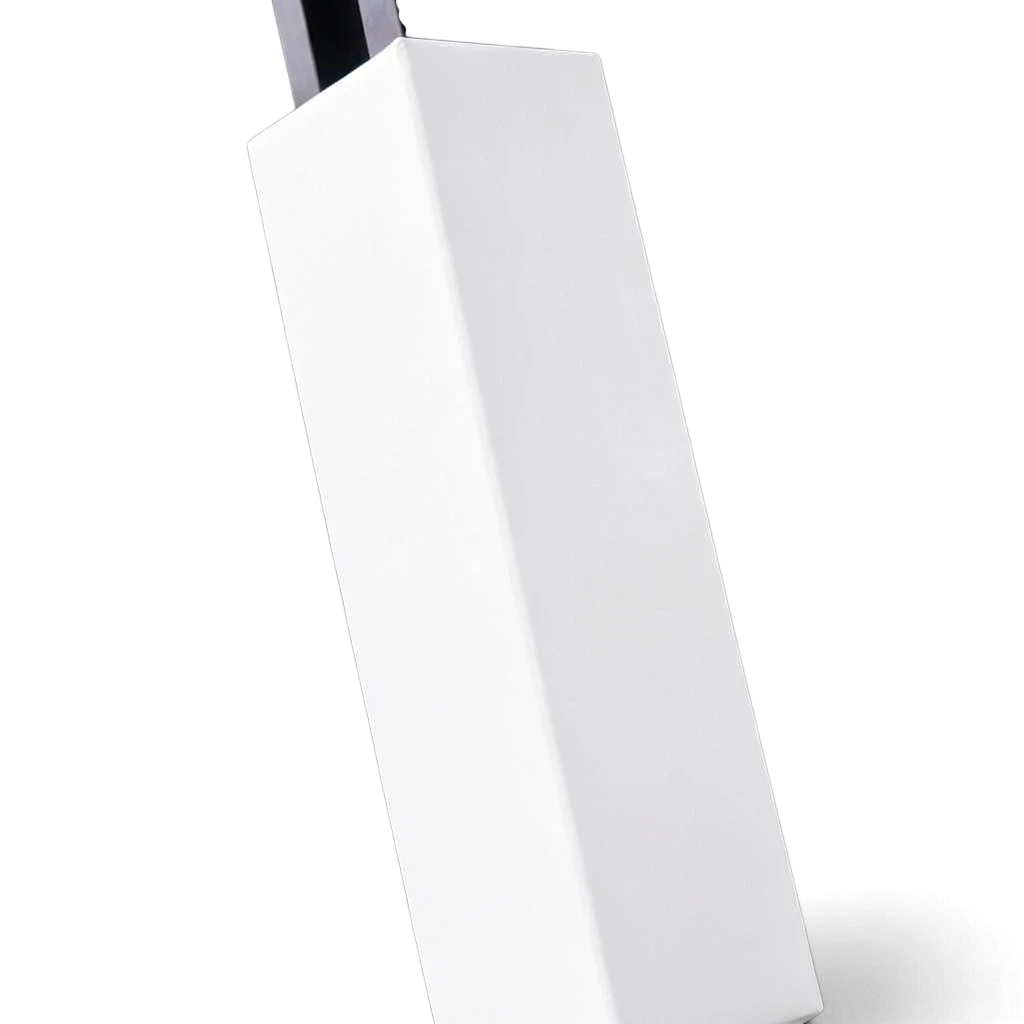 UK Gym Pits white square post protector with shock-absorbing foam padding and durable PVC cover for gym safety