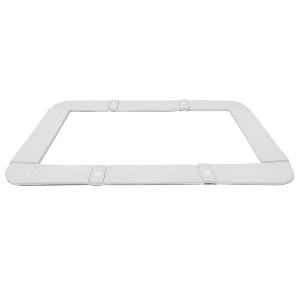 UK Gym Pits white PVC trampoline frame pads with 2.5cm foam padding and velcro straps for 77 and 77a models