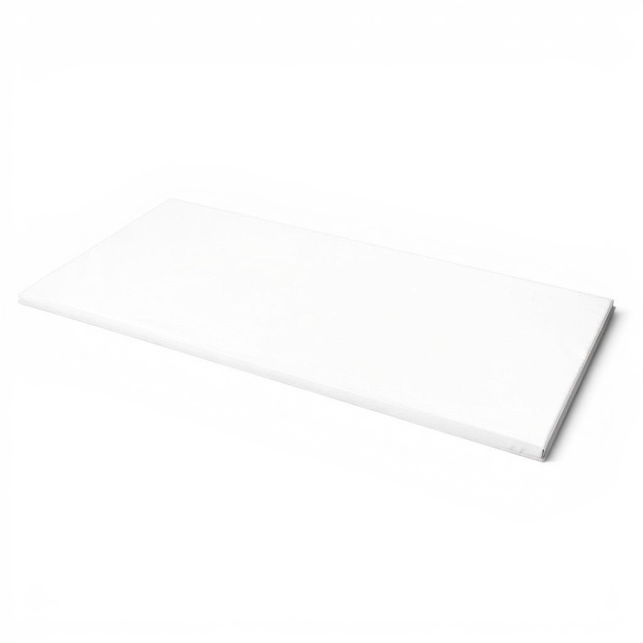 UK Gym Pits white rectangular panelite trampoline surround mat with anti-slip base for gymnastics safety
