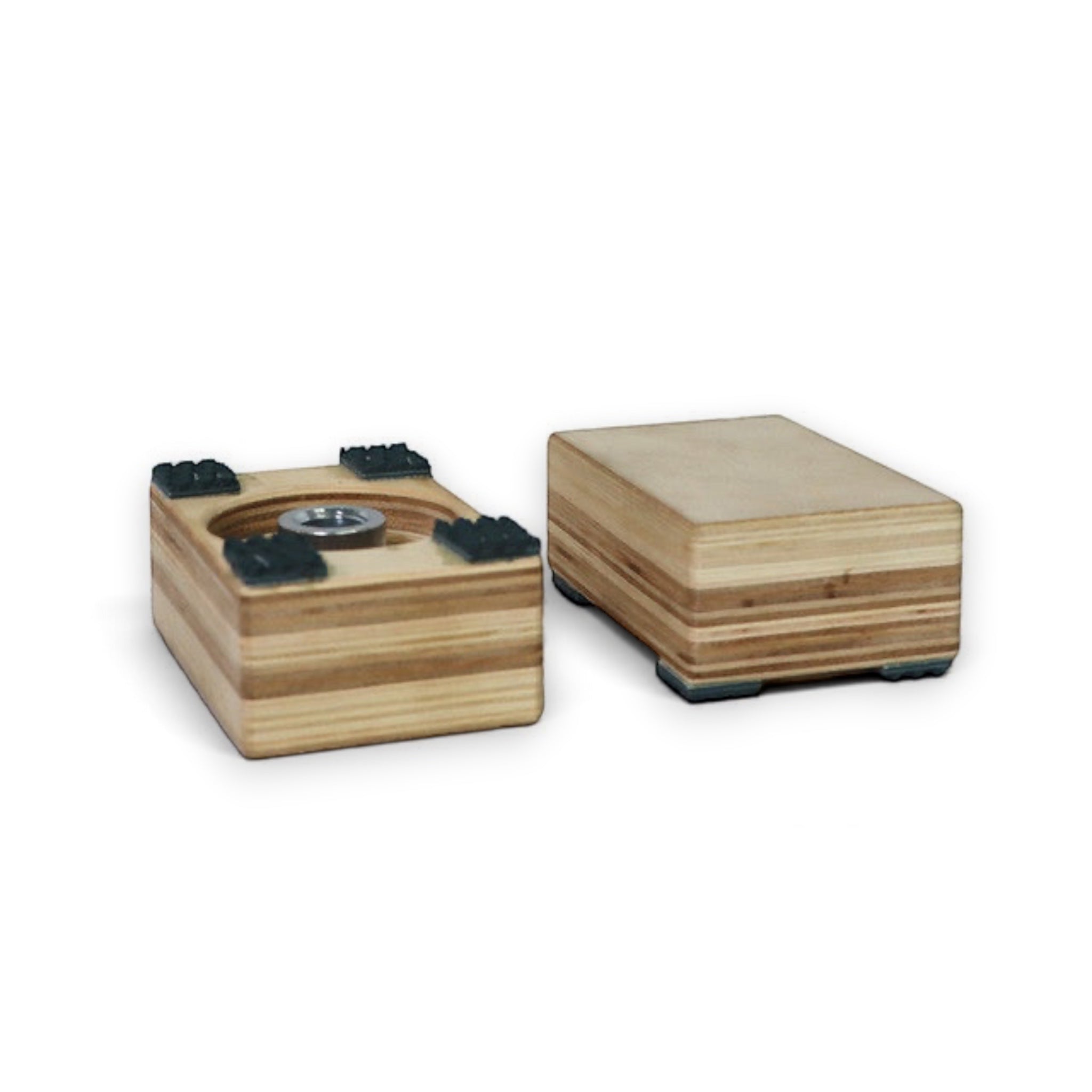 UK Gym Pits 3 in 1 adjustable handstand canes featuring smooth wooden blocks with non-slip rubber bases for training.