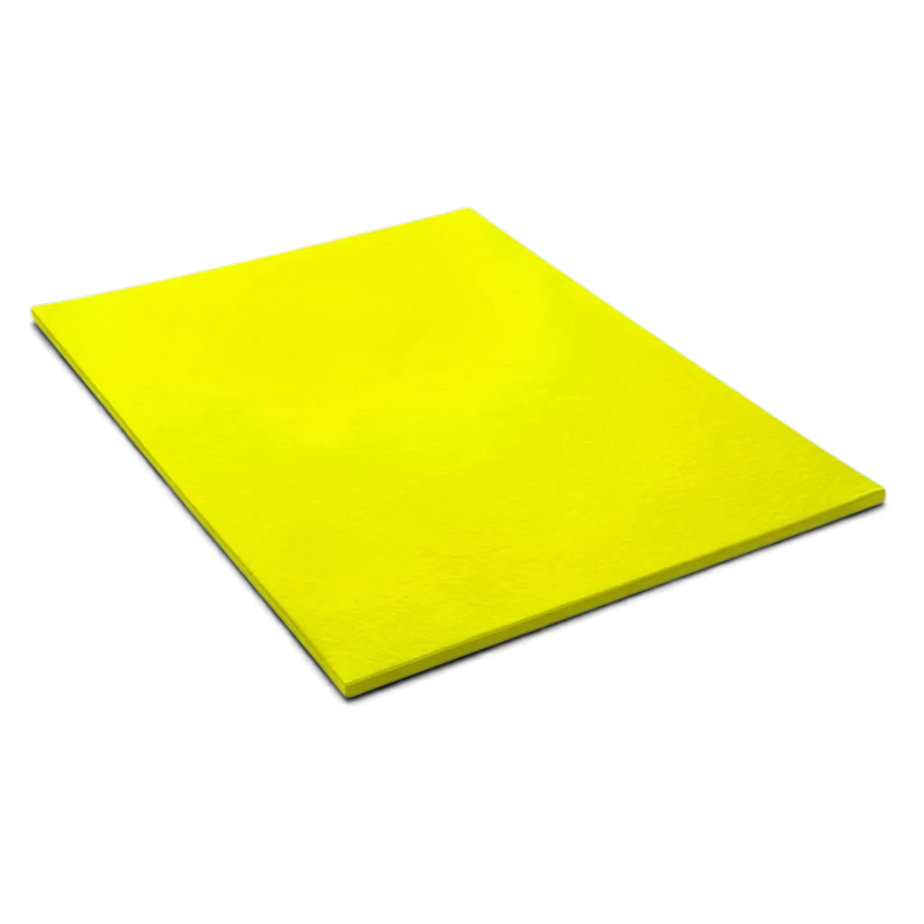 UK Gym Pits medium-weight yellow gymnastics mat with heat-welded seams and a durable PVC surface for school use.