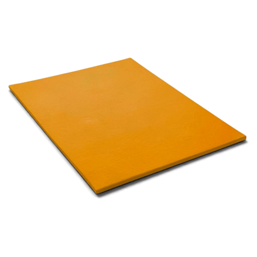 UK Gym Pits medium-weight orange gymnastics mat with durable PVC cover and chip foam core for school sports.