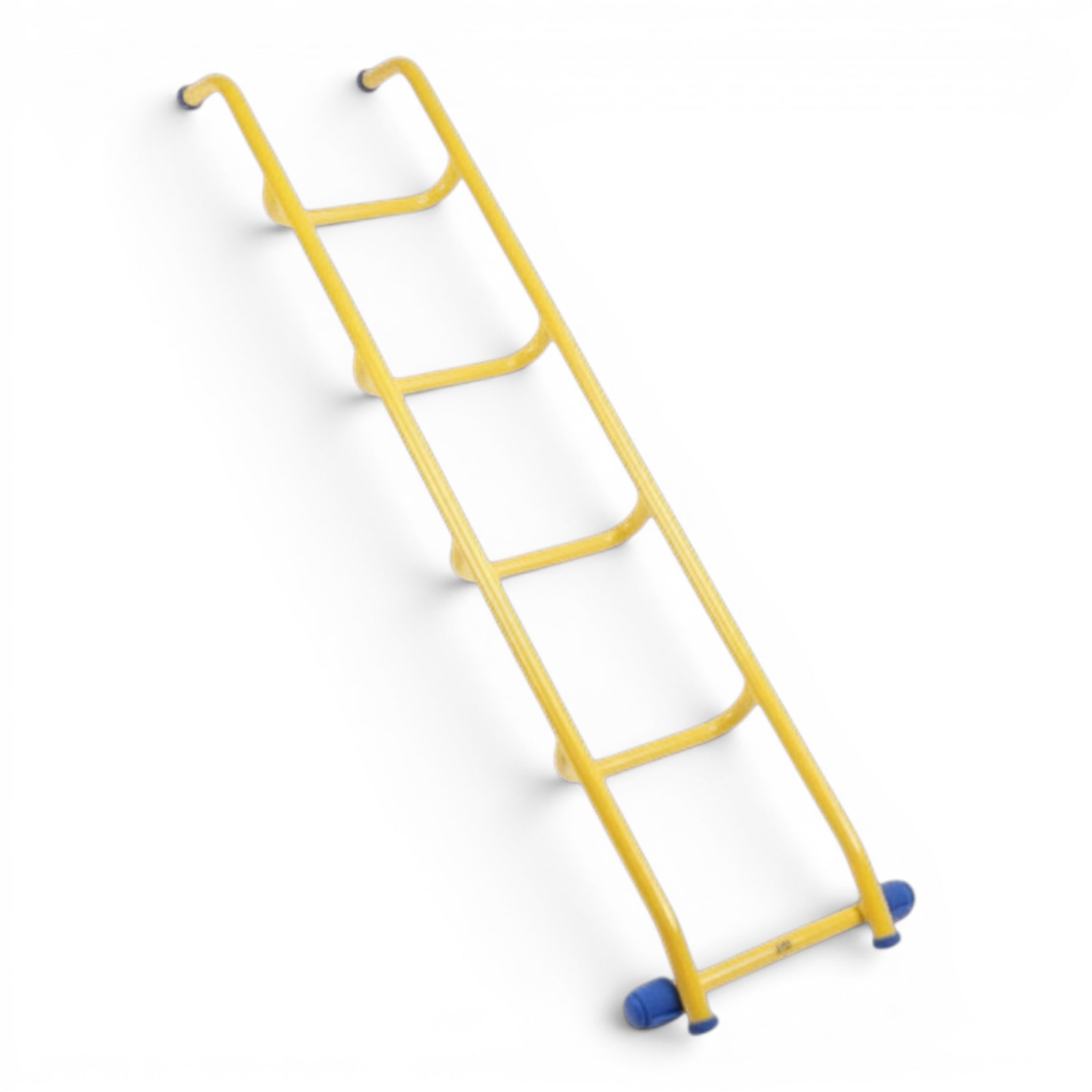 UK Gym Pits yellow powder-coated metal climbing ladder with hook and loop fixing system for gymnastics equipment