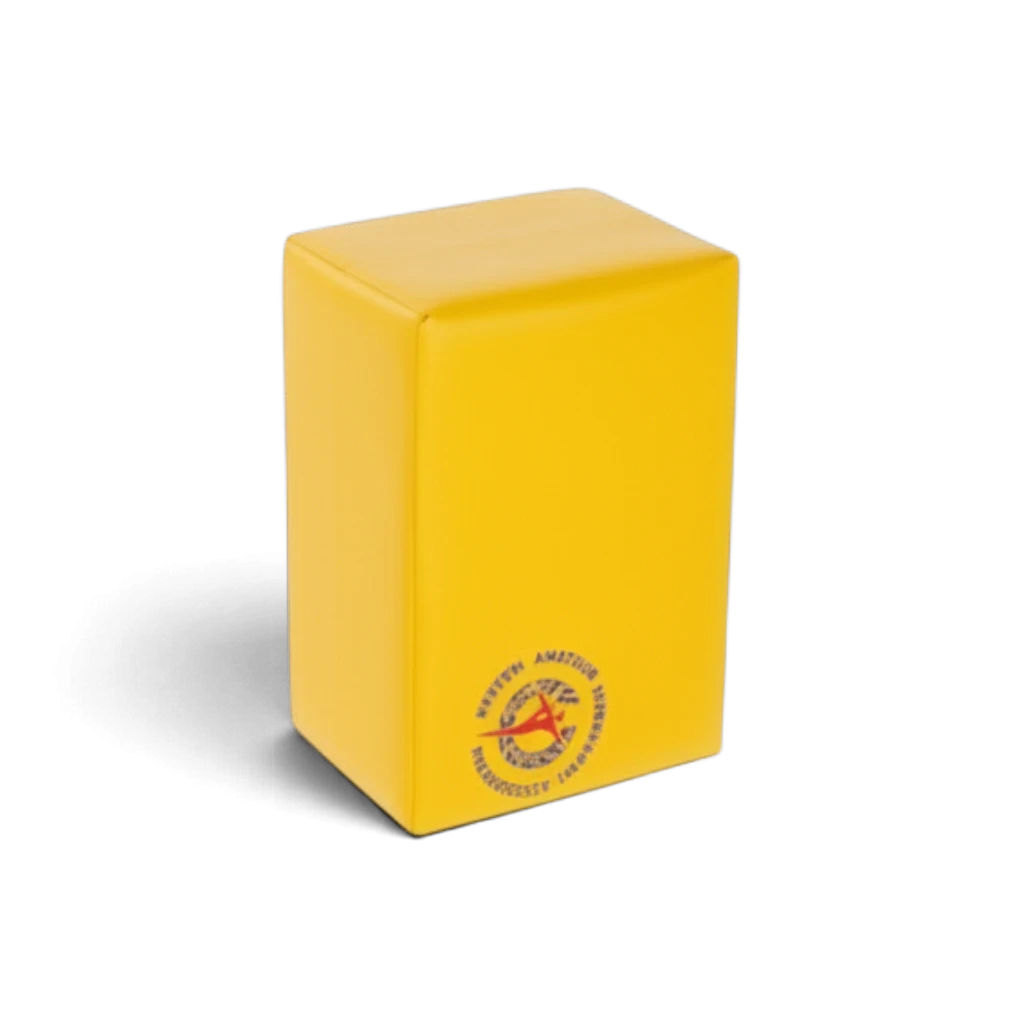 UK Gym Pits yellow soft play brick from the Jump for Joy Frolic range made with durable easy-clean PVC fabric