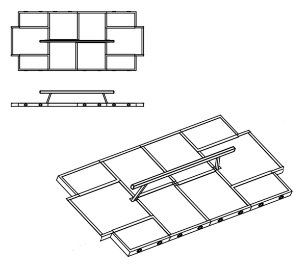 Beam Landing Mats - Landing Area Only - UK Gym Pits