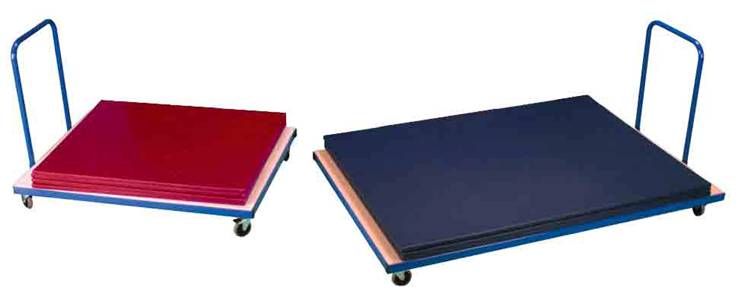 Horizontal Mat Trolley - Small or Large - UK Gym Pits