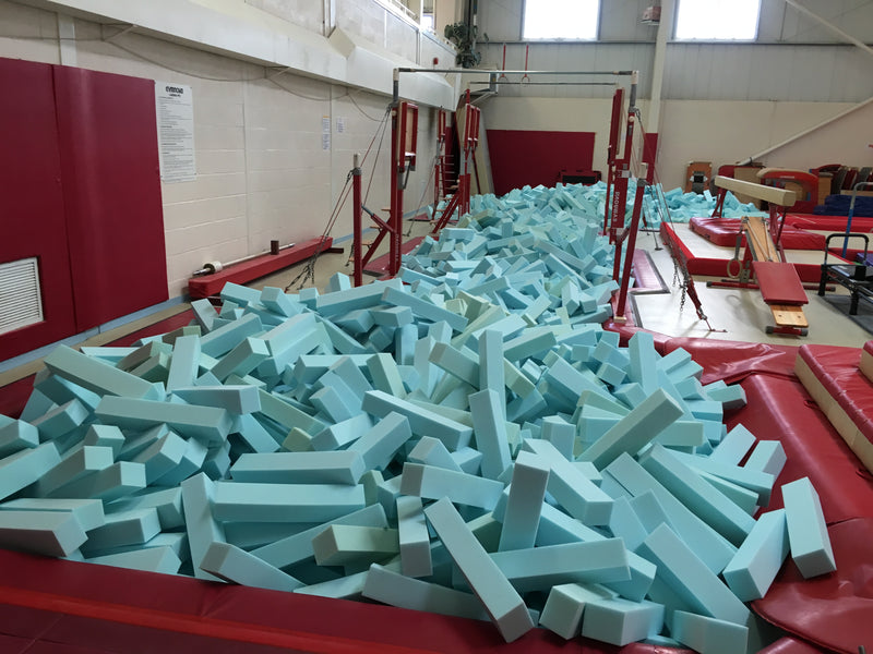 Pit Foam - Resi-pit, foam pit cubes & logs - Gymnastic Foam Pit, Trampoline  Park