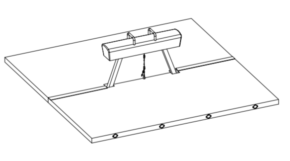 Pommel Horse Landing Mats - UK Gym Pits