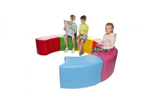 Snake Modular Seating - Set of 6 - UK Gym Pits